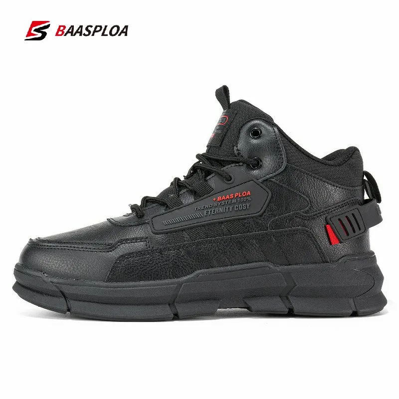 Best Sneakers Baasploa Winter Men Leather Comfortable Cotton Shoes Water... - $86.19