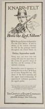 1926 Print Ad Knapp-Felt Lord Nelson Men&#39;s Hats Crofut New York,NY - £13.40 GBP