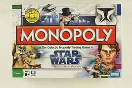 Hasbro Monopoly STAR WARS CLONE WARS Collector Edition Toy Board Game - ... - £14.24 GBP