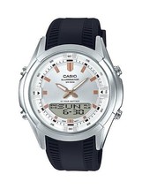 Casio Men's Analog Digital Watch Black Resin Water Resistant - $2,645.21 MXN