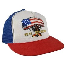 Vtg 90s Desert Storm Shield &quot;Until You Come Home&quot; Trucker Hat Cap Snapba... - £11.00 GBP