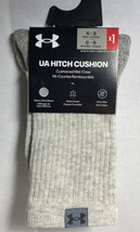 UA Adult Crew Wool Blend Cushion Hitch Boot Sock M 4-8 Summit White Under Armor - £15.81 GBP