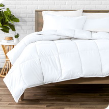 Goose down Alternative Comforter Set 2 Piece Set All Seasons Twin/Twin XL White - £41.70 GBP