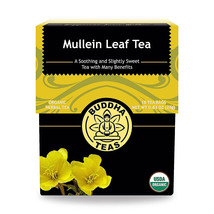 Buddha Tea Organic Mullein Leaf Infusion Tea, 18 Tea Bags - £8.60 GBP