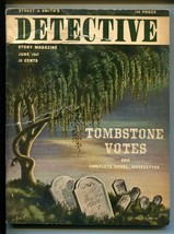 Detective Story Magazine 6/1947-Street &amp; Smith-crime pulp-VG - £28.61 GBP