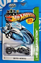 Hot Wheels New For 2013 Future Fleet Series #59 Max Steel Motorcycle White - £3.09 GBP