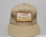 Vintage Miramar Country Club Florida Golf Rope Snapback Hat Cap Khaki - $24.65