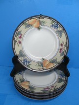 Mikasa Garden Harvest 6 1/2&quot; Plates Saucers Set Of  4 Plates Excellent C... - $19.00