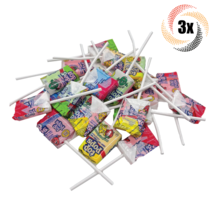 3x Bulk Bags Top Pops Assorted Fruity Flavors Chewy Taffy Candy Pops | 5LB - £65.17 GBP