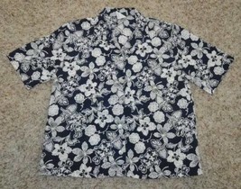 Womens Shirt Petite Country Classics Koret Black Floral Short Sleeve Button Up-8 - £6.36 GBP