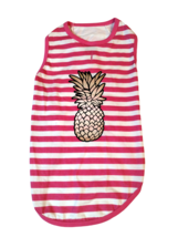 Hotel Doggy Pink Striped Pineapple Tank (Pet, Dog) Size: Large New with Tags - £6.76 GBP