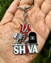Lord Shiva Trishul Damru 4 Inch Metal Keychain, Por...-
show original ti... - $314.26 MXN