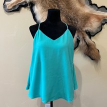 Sugar + Lips Teal Spaghetti Strap Open Back Tank - $14.44