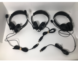 Lot of 3 Kensington K97601 M01415 USB Hi-Fi Headphones with Mic Black - $12.24
