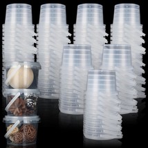 50Pcs Slime Containers With Lids 10Oz, Plastic Clear Slime Storage Containers Wi - £40.12 GBP