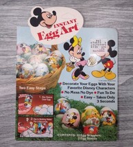 Vintage 80s Disney Easter Instant Egg Art 10 Wrappers Mickey Mouse Minnie Pluto - £7.08 GBP