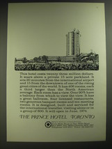 1974 The Prince Hotel Toronto Ad - This hotel costs twenty-three million... - £14.72 GBP