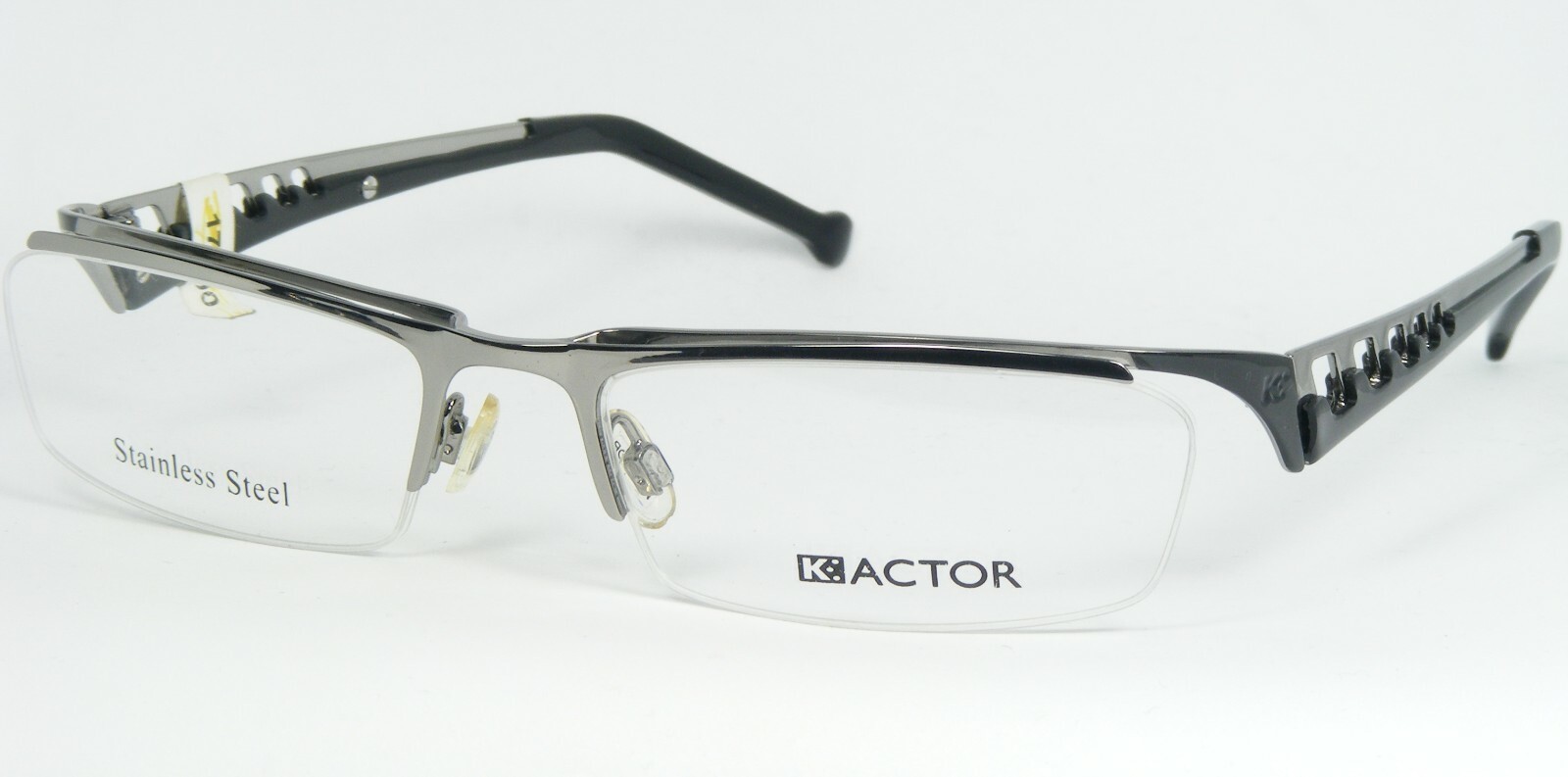 K-ACTOR Modèle KV793 19 Argent/Noir Lunettes Métal Cadre 53-18-135mm - £60.92 GBP