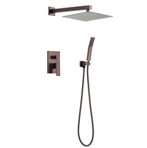 Complete Shower System with Rough-in Valve - Brown - £198.75 GBP