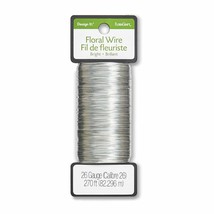 FloraCraft 26 Gauge Floral Wire 270 Feet Bright Silver - $312.45 MXN