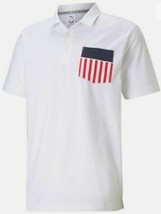NWT mens XL Puma MATTR Volition Betsy Pocket Polo Golf Shirt 599436 Veterans USA - £29.84 GBP