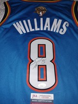 Finals Jalen Williams Signed Autographed Finals Oklahoma Thunder Jersey ... - $677.54 CAD