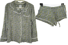 Plush Apparel Revolve Women&#39;s Multi Floral Print Soft Jersey Pajamas Size S - £19.95 GBP