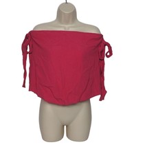 Lucca Women&#39;s Tube Top Size Large Solid Pink Sleeveless Party Casual Goi... - £14.90 GBP