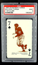 1963 Stancraft Cards 7 of Clubs Clyde Bulldog Turner HOF PSA 9 *Only 15 Higher* - £47.14 GBP