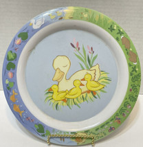 Rare VTG Princess House Exclusive Mama Baby Ducks Melamine Childs Plate 8.75&quot; - £14.02 GBP