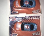 Lot Of 2 #43 Wheaties Car John Andretti 2000 Winston Cup Petty Enterpris... - $7.03