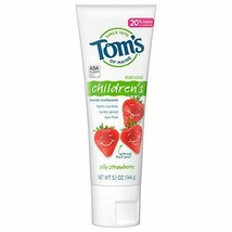 Tom&#39;s of Maine Silly Strawberry Children&#39;s Anticavity Toothpaste, 5.1 Oz - £9.41 GBP