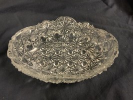 1940’s L.G.Wright Clear Glass Daisy&amp;Button EAPG Bowl Dish - £5.57 GBP