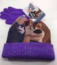 The Secret Life Of Pets of Chloe And Max Beanie Hat And Glove Set (Purple) - £10.35 GBP