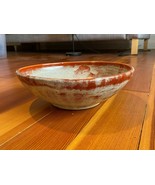 Handmade Unique Stoneware Primitive Large Bowl - Multicolored Glaze - £26.15 GBP