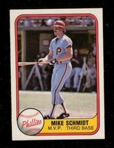 Vintage 1981 FLEER Baseball Trading Card #5 MIKE SCHMIDT Philadelphia Phillies - £7.74 GBP