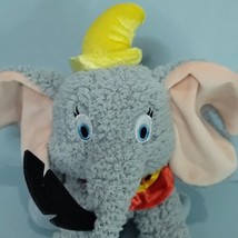 Disney Parks Dumbo Grey Elephant Plush Stuffed Animal Holding Crows Feather - £13.94 GBP