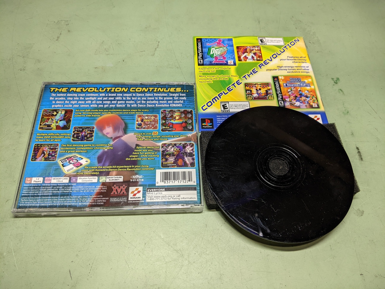 Dance Dance Revolution Konamix Sony PlayStation 1 Complete in Box - $7.16