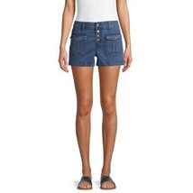 No Boundaries Junior’s Patch Pocket Shorts, Mid Wash Size 13 - $18.80