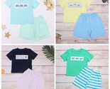 NEW Boutique Boys Shorts Outfit Set Fish Sea Turtles Crabs - $12.79