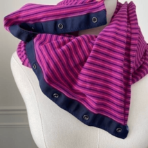 Lululemon Vinyasa Scarf Rizzy Stripe Regal Plum Hero Blue Rulu - $25.92