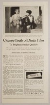 1927 Print Ad Pepsodent Toothpaste 2 Pretty Ladies Show Off Their Smiles - £10.56 GBP