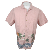 Old Navy Men Hawaiian camp shirt p2p 23.5 L aloha luau tropical cotton p... - $24.74