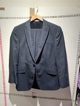 Burton Premium Men&#39;s Grey Wool Blazer Jacket Size UK36S Trousers 28 Express Ship - £37.40 GBP
