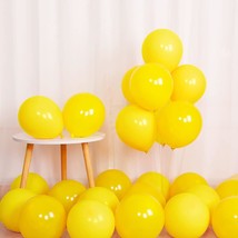 Yellow 100Pcs 12 Inch Yellow Latex Balloons For Birthday Wedding Baby Shower Fes - £15.97 GBP
