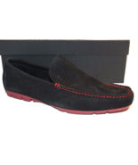 Hugo Boss Men&#39;s Black Loafer Suede Red Lining  Real Rubber Shoes Size US... - £131.78 GBP