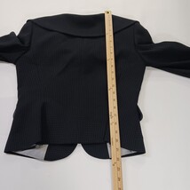 Tahari Arthur S Levine Women's 4P Black/White Dots Blazer Jacket Closed Pockets image 9