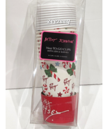 Christmas Betsey Johnson To-Go Cups Disposable Coffee 16 Oz Sleeves &amp; Lids - £15.97 GBP