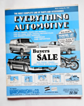 1984 Warshawsky &amp; Co Everything Automotive Wholesale Catalog Book No 91B - $11.87