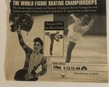 Vintage Figure Skating Tv Print Ad Nancy Kerrigan Kristi Yamaguchi TPA1 - £4.74 GBP